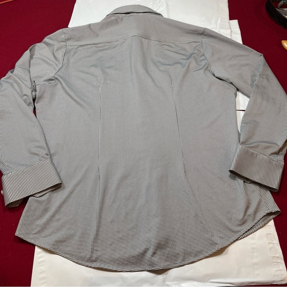 Mizzen + Main Checker SHIRT Spinnaker Standard Fit Button Black White GINGHAM M - Picture 4 of 14